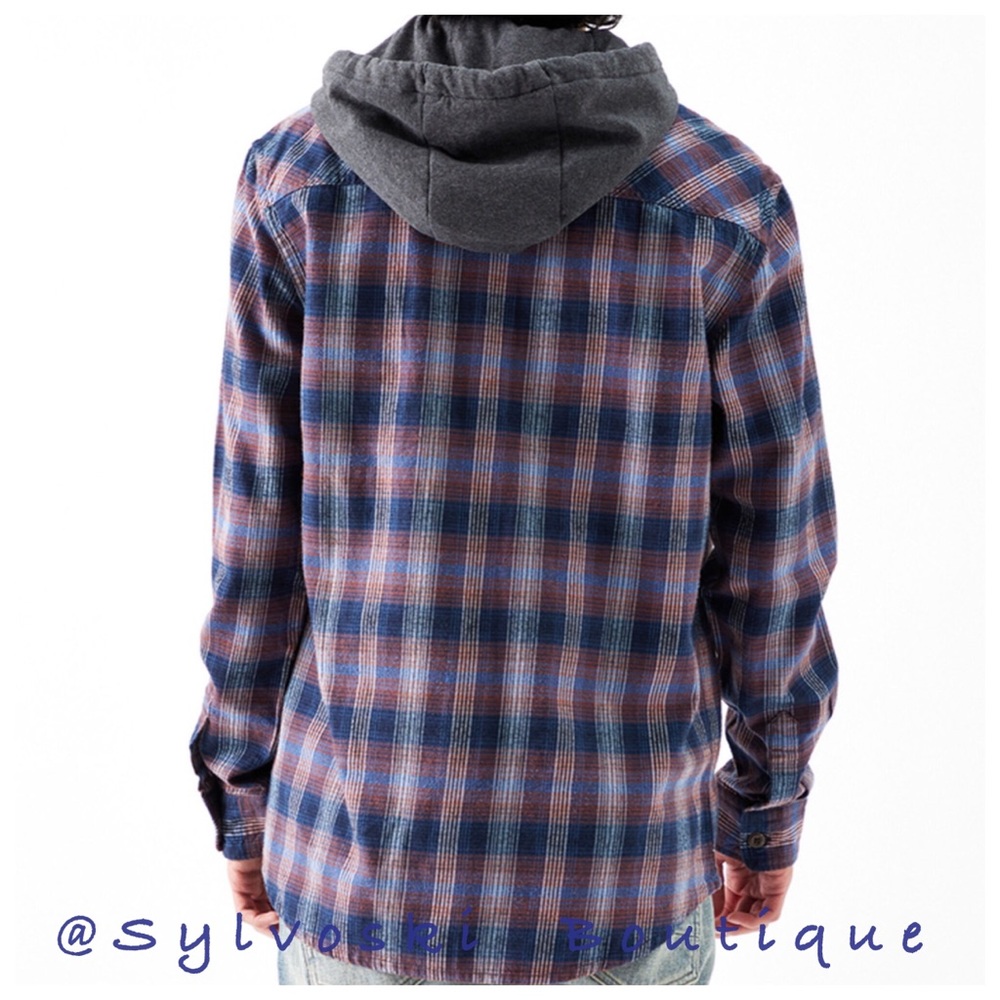 🔥 Quiksilver Old Loggers Flannel Shirt NWT - Picture 4 of 7